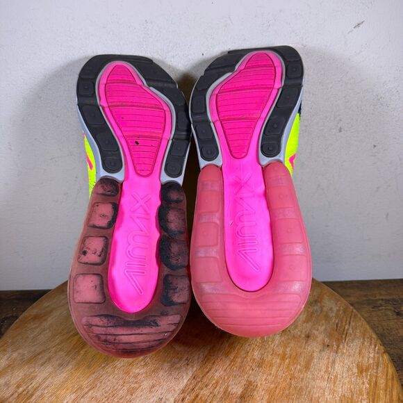 Nike Air Max 270 Flyknit Purple Volt Pink Mens Size 9.5 Shoe AO1023-501‎ main image 6